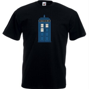 Maglietta Police Box, maglietta classica Doctor Who, regalo per lui, maglietta, Dr Who Psychedelic Police Box Unisex Adulti Bambini Tee Top