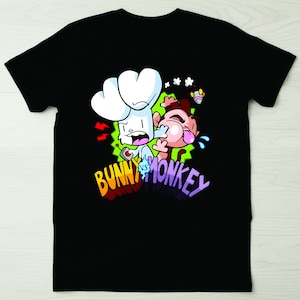 Hase Vs Affe T-Shirt, National Numercy Buchtag Jungen Mädchen T-Shirt, Weltbuchtag Shirt, Buchgeschichte Schule Shirt Comic Geschichte Unisex Top