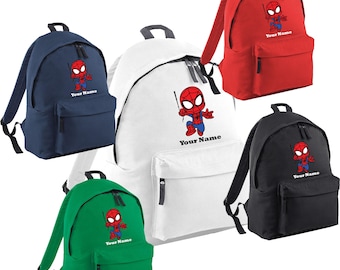 Personalized Rope jump Spiderman School Bag, Spiderman Backpack Travel bag, Kids back to school. School/Nursery, Spider man School bag