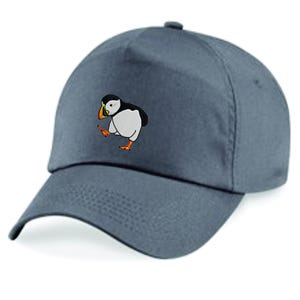 Puffin Embroidered Cap, Cute Bird Vintage Cap, Sea Parrot Gift, Funny Puffin Hat, Multiple Colors, For Him & Her Baseball Cap