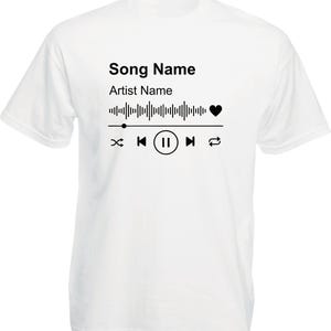 Custom Song Name Shirt, Custom Artist Name Shirt, Custom Song Name T-Shirt, Favorite Song Tee, Custom Favorite Artist Tee