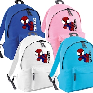 Personalized Spiderman backpack, Travel holiday boys girls bag, School/Nursery, Spider man School bag
