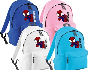 Mochila personalizada de Spiderman, bolsa de viaje para niños y niñas, para la escuela o la guardería, mochila escolar de Spiderman.