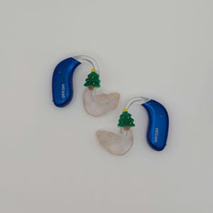 Hearing Aid Charms - Christmas Tree Green - BTE Hearing Aids Accessory