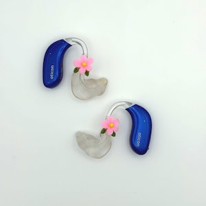 Hearing Aid Charms - Flower Hawaii (Many Color Options) - BTE Hearing Aids Accessory