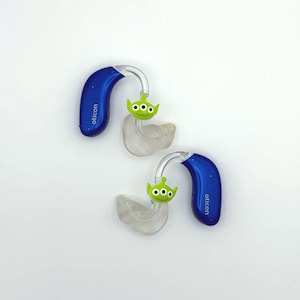 Hearing Aid Charms - Toy Alien - BTE Hearing Aids Accessory