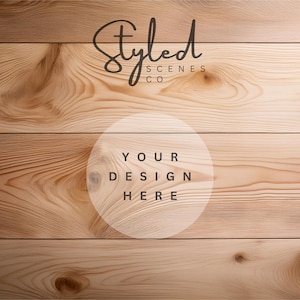 Maple Wood Flatlay Digital Background Mockup Styled Photography Scene Creator Styled Stock Photography Flat Lay Tabletop Digital Backdrop