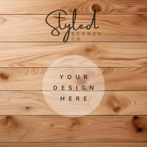 Maple Wood Flatlay Digital Background Mockup Styled Photography Scene Creator Styled Stock Photography Flat Lay Tabletop Digital Backdrop