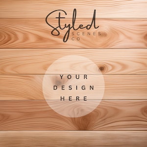 Maple Wood Flatlay Digital Background Mockup Styled Photography Scene Creator Styled Stock Photography Flat Lay Tabletop Digital Backdrop