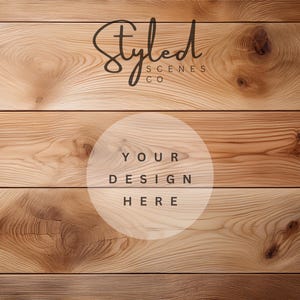 Maple Wood Flatlay Digital Background Mockup Styled Photography Scene Creator Styled Stock Photography Flat Lay Tabletop Digital Backdrop