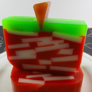 The Big Apple Soap Glycerin Soap Handmade Soap Fall Soap Great Gift for Teachers Soap Artisan Soap Preschool Teachers Soap image 3