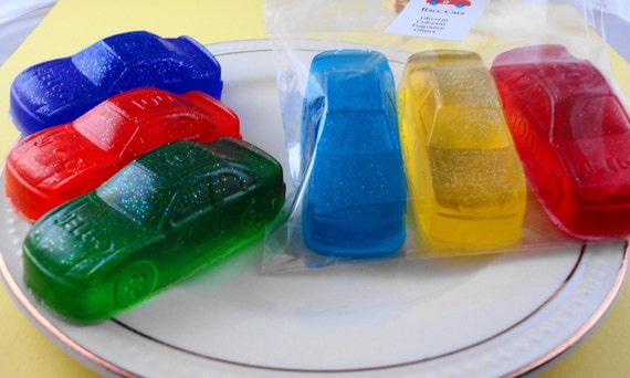 Race Cars Soaps Glycerin Soap Handmade Soap Party Favors Birthday Party  Three Pack Nascar Party Favors Guest Soap Nascar 