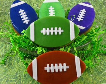 Football Soap - Pick Your Teams Colors - Glycerin Soap - Fall Season Soap - School Colors Football Soap - Men's Soap - Soapgarden