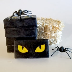 Superstition Black Cat Eyes Scary Black Cat Halloween Cat Cats Eyes Halloween Party Favors Soapgardenshop image 2