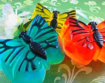 Butterflies Are Free To Fly Soap - Glycerin Soap - Handmade Soap - Spring and Summer - Artisan Soap -  Butterfly Soap - Party Favor Soap