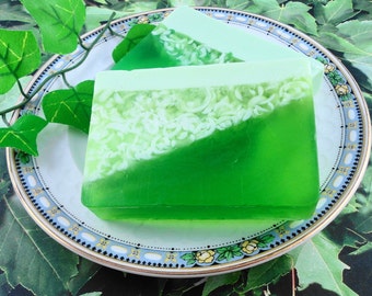 Cucumber Melon Soap Made With Goats Milk - Glycerin Soap - Handmade Soap - Artisan Soap - Moisturizing Soap - Summer Soap - SoapGarden