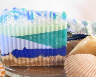 Tidal Drift Glycerin Soap with Sea Salt - - Handmade - Artisan Soap - Sea Salt and Driftwood Scent - Soapgraden