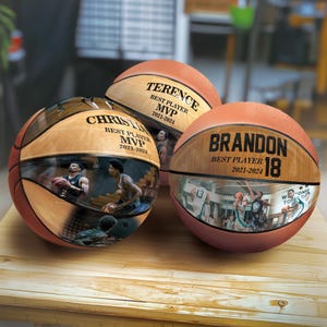 Custom Photo Basketball: Personalized Coach or Player Gift