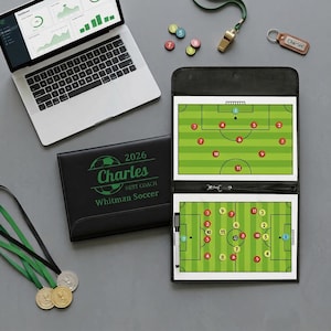 Personalisiertes Fußballtrainer Geschenk - Pinnwand mit Reißverschluss - Pinnwand zum Saisonende Fußball