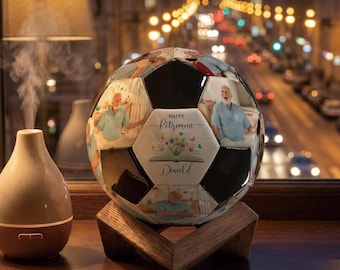 Presente personalizado para formandos com fotos do time, lembrança de futebol para os amantes do esporte.