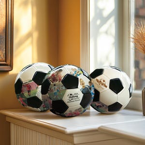 Custom Photo and Name Soccer, Personalized name soccer gift,  Gift for Soccer Coach, Anniversary present for him