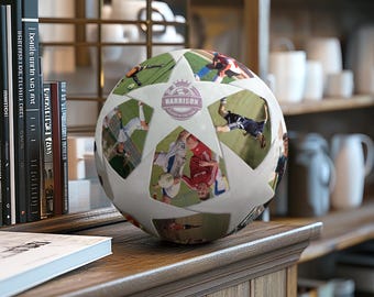 Personalized Photo Soccer Ball: Custom Soccer Fan Gift
