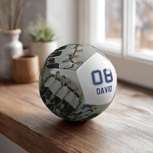 Personalized photo Soccer, Birthday presents for Soccer Fans, Soccer match souvenir gift, Room decoration