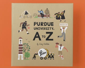 Purdue University A to Z Picture Book, Kids Gift, Purdue Boilermakers Children’s Alphabet Book, Baby Shower, Purdue Student Gift