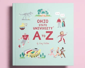 Libro infantil de la A a la Z de la Universidad Estatal de Ohio, obsequio de Buckeye