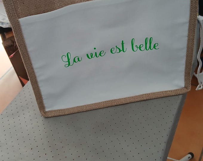 Featured listing image: Jute bag Life is beautiful