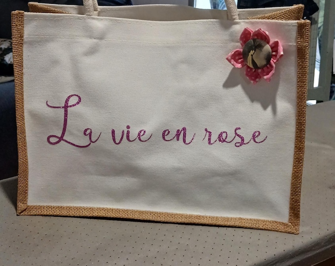 Featured listing image: Jute bag life in pink