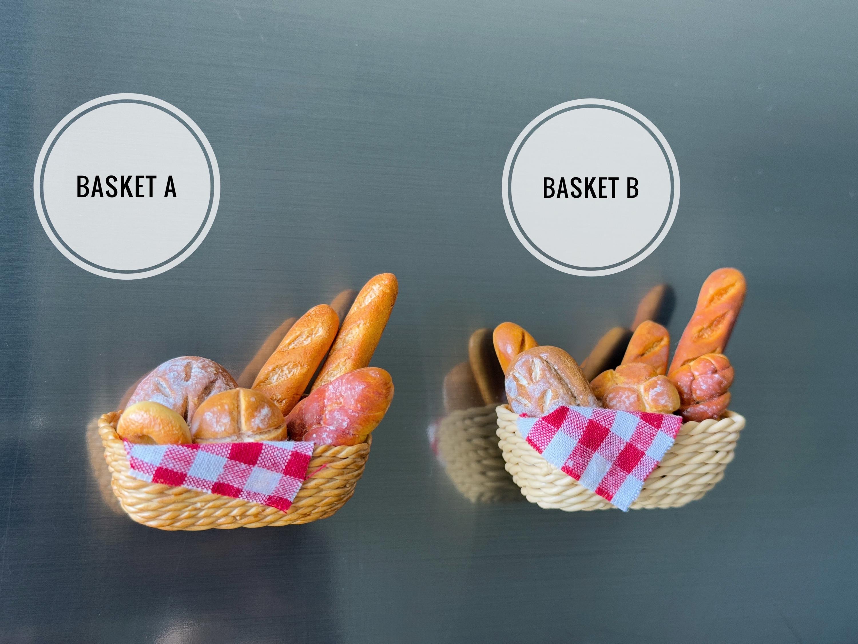 Handmade Miniature Breads With Basket Miniature Bread Basket Set for ...