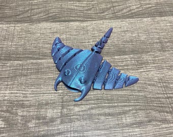 3d printed Manta Ray Animal Fish Ocean Articulated fidget Toy Kids Decoration