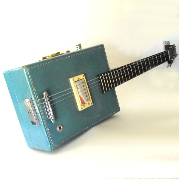 Reserved for Darren Radbourne only...ooak handcrafted  6 string vintage suitcase electric guitar - a greg willert original -