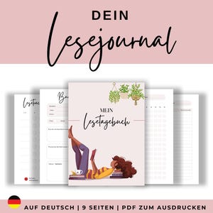 Lesetagebuch / Vorlage Buchrezension, Lesetracker Monats-& Jahresübersicht, Lese Journal für Booktok Fans, Bücher Wunschliste / PDF Download