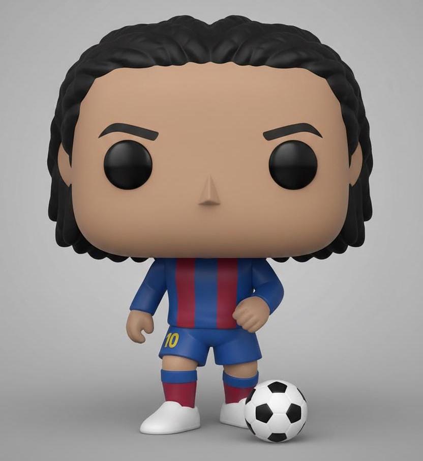 Ronaldinho Inspired Soccer Figurine: Funko Style 3D Print File