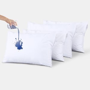Waterproof Zippered Pillow Protector, Soft Microfiber 20x40"