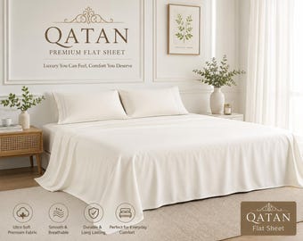 100% Microfiber Hotel Flat Sheet: Soft, Breathable, Wrinkle-Resistant Bedding