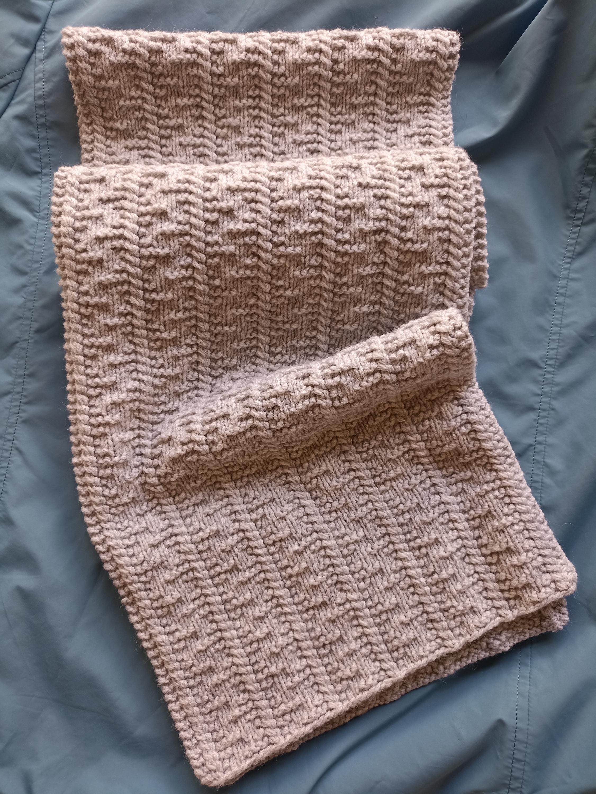 Scarf KNITTING PATTERN, Cozy Warm Scarf, Chunky Knit Scarf Pattern Pdf ...