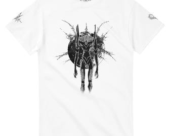 Evangelion-Style Mecha T-Shirt • Cyber Angel Robot Art, Streetwear
