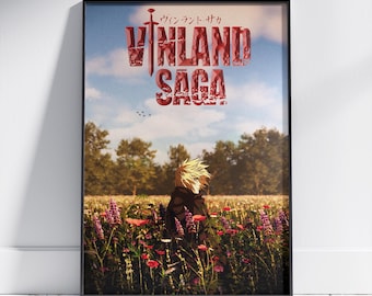 Vinland Saga Thorfinn Field Scene Poster | Japanese Anime Manga Wall Art