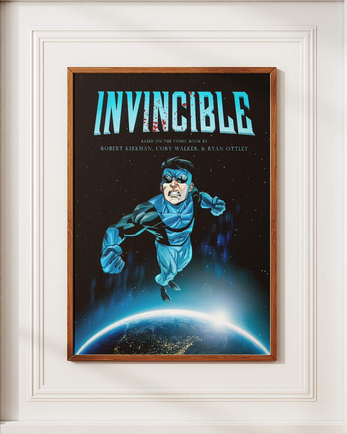 A.P.C. ポスター　アートブック　ノベルティ Invincible Comic Poster | Dark Superhero Wall Art, Gritty Space - Etsy