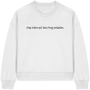 La vie n'est pas un long fleuve tranquille - Sweat-shirt Boxcut bio pour femme