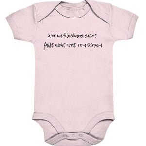 Ceux qui vivent dans des maisons de verre, humour noir, dictons et citations drôles, vêtements de bébé tordus pour rire - Body bébé bio