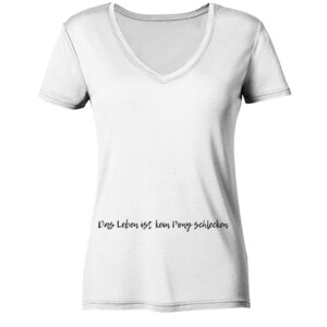 La vie n'est pas un lit de roses, t-shirt drôle, humour noir, ironie, cadeau blague, citations tordues - T-shirt col V pour femme