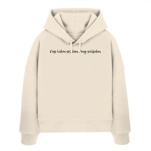 La vie n'est pas un long fleuve tranquille - Sweat à capuche bio Boxcut pour femme
