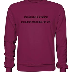 Je ne suis pas noir cynique - Sweat-shirt basique, chemises drôles, ironie, sarcasme, citations et dictons tordus, humour noir, sarcasme