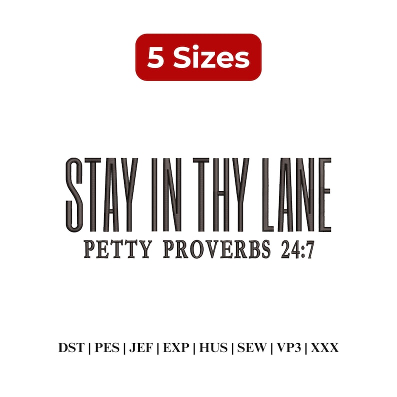 Petty Proverbs Embroidery, Funny Christian Embroidery File, Sarcastic ...