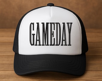 Gameday Puff Big Embroidery File - Gameday Puff Hat Designs - Football Hat Embroidery Designs - 3 Sizes