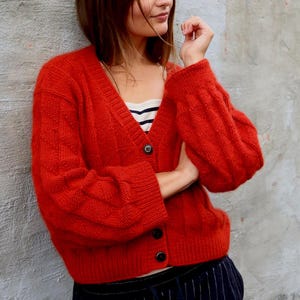 Cardigan Knitting Pattern PDF | English